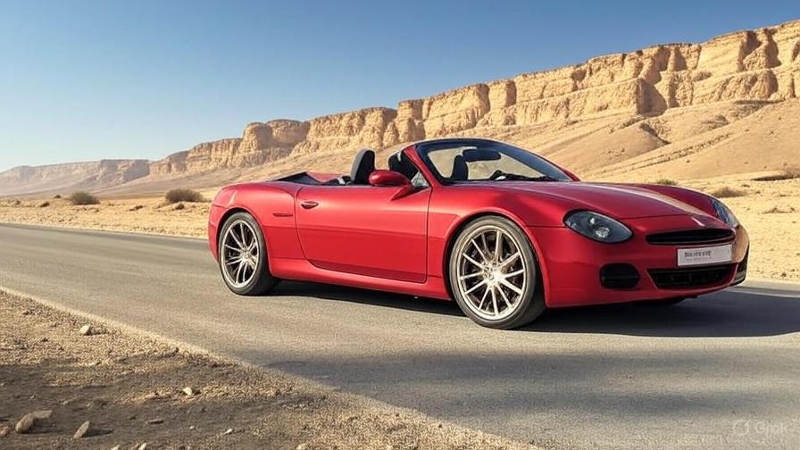 קבריולט פתוח במדבר: הרוח, החול והחופש